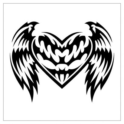 Celtic Heart Wing Tattoo